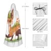 Mexican Otomi Animals - Hooded Cape Halloween Costume Accessories for Adults Cosplay Party Costumes