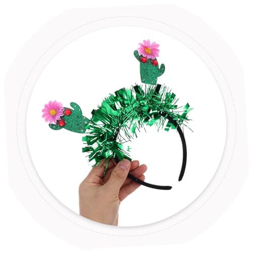 Cactus Headband for Women Mexican Theme Party Headdress Hawaiian Hair Accessories