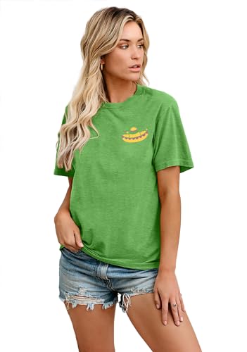 Cinco De Mayo T Shirt for Women: Let's Fiesta Shirts Funny Mexican Party Tee Sombrero 5 De Mayo Graphic Tops