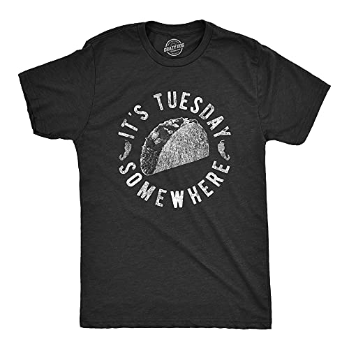 Crazy Dog Mens Funny Taco T Shirts Adult Humor Mexican Food Tees for Guys