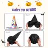 Mexican Otomi Animals Print Halloween Witch Hat Halloween Costume Witches Hats For Women Cosplay Party Accessory-1pcs
