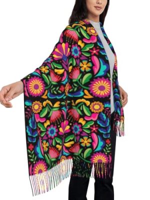 Fashion Shawls And Wraps For Women, Blanket Tassel Scarf, Chic Cape Soft Large Warm Wrap Gift For Spring Winter Fall