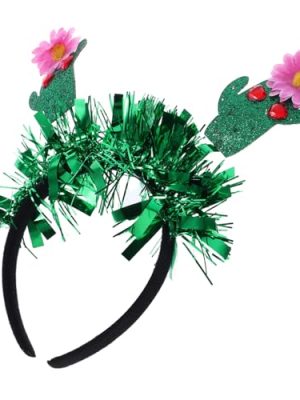 Cactus Headband for Women Mexican Theme Party Headdress Hawaiian Hair Accessories