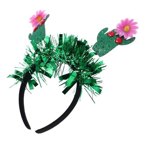 Cactus Headband for Women Mexican Theme Party Headdress Hawaiian Hair Accessories