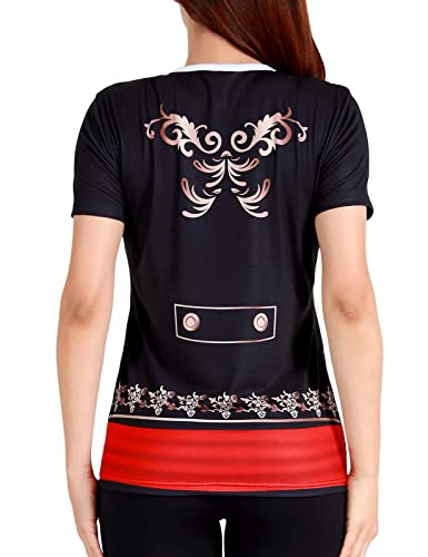 Women's Mariachi T-Shirts Graphic Short Sleeve Mexican Fiesta Costume