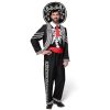 Halloween Adult Men Day of the Dead Costume, Mariachi Jacket with Charro Hat, Adult Halloween Costumes
