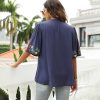 Women's Mexican Embroidered Tops Boho Floral Peasant Shirt Bohemian Traditional Clothes Fiesta Tunic Blouse