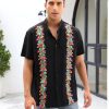 Mexican Shirts for Men Guayabera Shirt Traditional Embroidered Dress Up Fiesta Independence Day of The Dead Cinco De Mayo