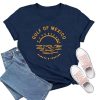 Womens Gulf of Mexico T Shirt Mexican Shirts Retro Beach Tee Tops