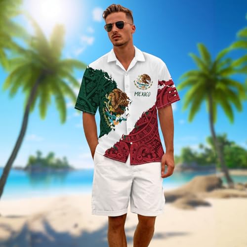 Hawaiian Shirts for Men Short Sleeve Casual Novelty Printed Hawaiian Shirt Button Down Aloha Shirts