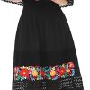 Mexican Dress for Women Boho Embroidered Maxi Lace Wedding Party Dress