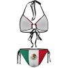 Haiti Flag Bikini Swimsuit Two Piece Summer Swimwear Halter Padded Top Tie Bottom Triangle Bikini Bathing Suit