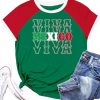 Mexico Shirts for Women: Mexican Graphic Tees Mexican Tops Casual Vacation Short Sleeve T Shirts