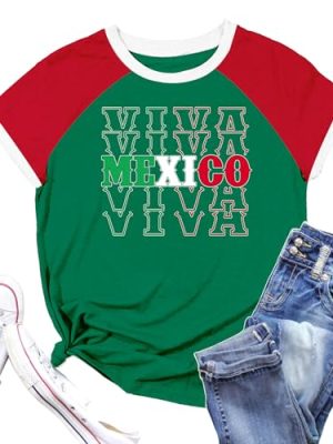 Mexico Shirts for Women: Mexican Graphic Tees Mexican Tops Casual Vacation Short Sleeve T Shirts