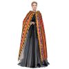 Mexican Folk Art Boho Print Adult Halloween Hooded Cloak, Hood & Bow Tie, For Cosplay/Trick-Or-Treat