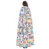Mexican Otomi Animals Print Variety Hooded Cloak For Halloween Carnival Cosplay And Themed Parties Cloak