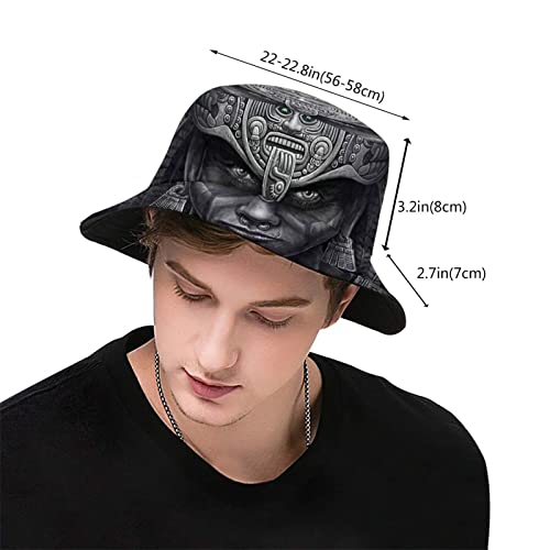 Mexico Flag Bucket Hat Packable Mexican Sun Hat Outdoor Travel Fisherman Hat Caps for Women Men