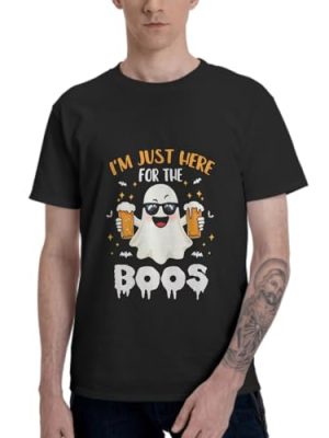 Halloween Pumpkin Ghost T-Shirt Christmas Tshirt T-Shirts T Shirt for Men & Women Cotton Thanksgiving Tee