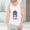 Cool Half Mexican and American Mexico America USA Flag Girl Women Mens Sleeveless Tank Tops Workout Gym Shirts