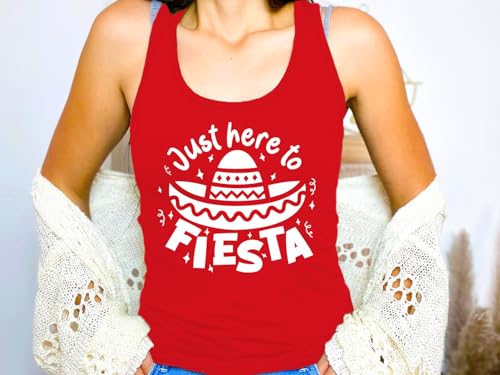 Cinco De Mayo Tank Tops for Women Sombrero 5 De Mayo T-Shirt Mexican Fiesta Sleeveless