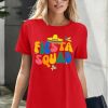 Cinco De Mayo Shirt Women: Let's Fiesta Shirt Mexican Party T-Shirt Graphic Tee Funny Letter Print Tops
