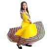 Mexican Traditional Dress Girls National Style Princess Dress Halloween Carnival Birthday Party Dress