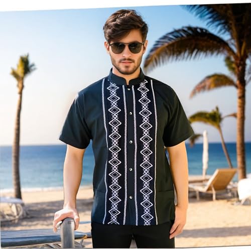 Mexican Shirts for Men - Guayabera Shirts for Men, Elegant 100% Cotton, Made in Mexico, guayaberas para Hombre