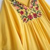 Summer Dress V Neck Mexican Embroidered Peasant Women's Dressy Tops Blouses