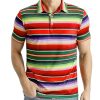Men's American Patriotic Flag Pride Day Golf Polo Short Sleeve Shirt