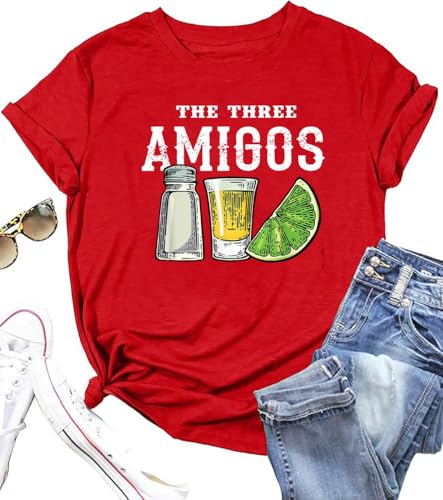 Cinco De Mayo Shirts for Women Let's Fiesta T Shirt Mexican Festival T Shirts Casual Mexico Vacation Party Tops