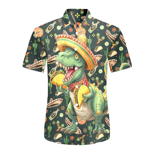 Neon Shirts for Men Button Up Shirts,Mens Neon Shirt Hawaiian Shirt for Men,Mens Beach Shirts Neon Clothes