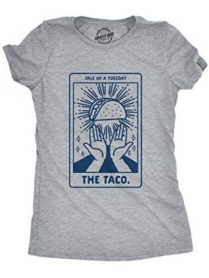Womens Tacos Shirts Funny Mexican Tees with Tacos and Cervezas Cool Vintage Graphic Tees with Cute Sayings