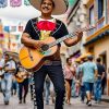 Men's Mariachi T-Shirts Graphic Short Sleeve Mexican Fiesta Costume