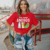 Cinco De Mayo Shirts for Women Let's Fiesta T Shirt Mexican Festival T Shirts Casual Mexico Vacation Party Tops