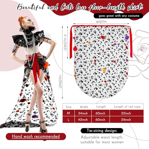 Women Halloween Day of Dead Costume Halloween Mexican Flower Skirt Gothic Dress for Halloween Costume Dress Party