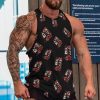 Mexican Day of The Dead Women Goth Men's Gym Tank Tops Workout Muscle Tee Training Bodybuilding Fitness Sleeveless T Shirts