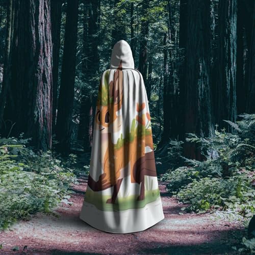 Mexican Otomi Animals - Hooded Cape Halloween Costume Accessories for Adults Cosplay Party Costumes