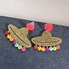 Cinco De Mayo Earrings Fiesta Earrings for Women Colorful Mexico Earring for Men Fiesta Party Supplies Mexican Carnival Earring
