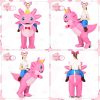 Inflatable Axolotl Costume for Kids Adult, Funny Halloween Ride on Axolotl Blow Up Costumes with Headband for Women