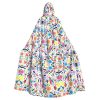 Mexican Otomi Animals Print Variety Hooded Cloak For Halloween Carnival Cosplay And Themed Parties Cloak