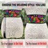 Traditional Embroidered Mexican Belt Tassel Waist Belt Adjustable Belt Day Of The Dead Ethnic Boho Party Belt E1