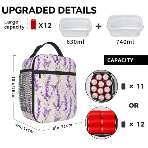 Reusable Taco Dinosaur Avocado Lunch Box for Kids Girls Boys Women Adult, Insulated Mexican Food Lunch Bag,Polyester Cooler