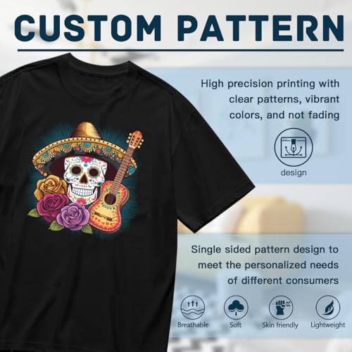 Cute Cinco De Mayo Mexican Skull Graphic Unisex T-Shirt for Women Or Men Mom Dad Gift