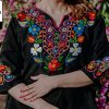 Traditional Mexican Shirt for Women Made in Mexico - Embroidered Mexican Peasant Blouse - Cinco de Mayo Clothes for Women