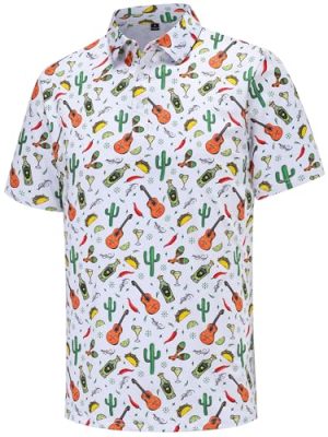 Men's Golf Polo Shirts Short Sleeve Performance Moisture Wicking Quick Dry Golf Shirts for Men