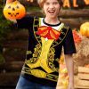 Unisex Kids Halloween Funny Short Sleeve Tee Shirt Cute Print Top 4-14 Years