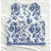 Women's Floral Bow Tie Front Tops V Neck Sleeveless Crop Boho Country Concert Vest Top