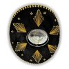 Authentic Mariachi Charro Sombrero - Traditional Mexican Hat with Unique Embroidery, Black Gold (Design and Color May Vary)