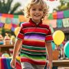 Boys' Holiday Polo Shirt Casual Clothes, X-Small-Large