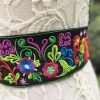 Traditional Embroidered Mexican Belt Tassel Waist Belt Adjustable Belt Day Of The Dead Ethnic Boho Party Belt E1